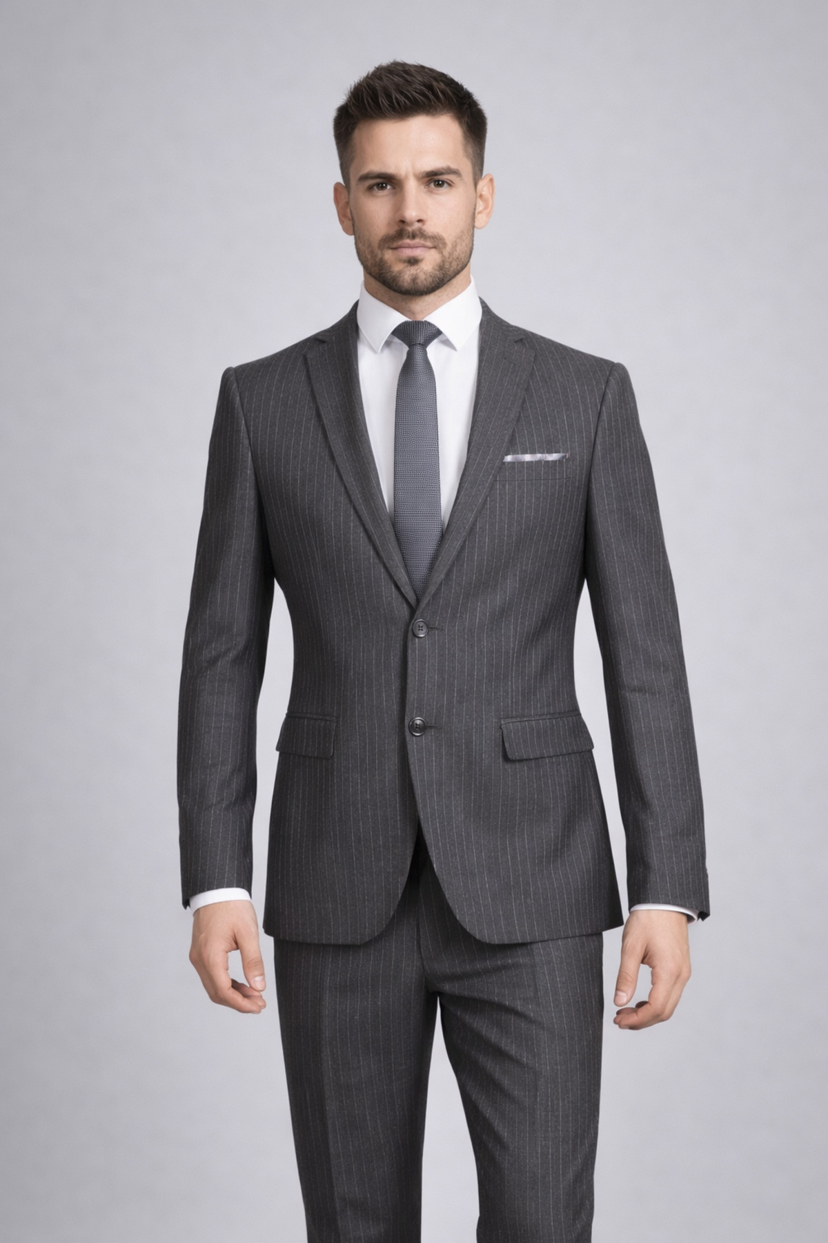 FABIO CASSEL Slim Fit Erkek Takım Elbise - Şık Modern Premium Tasarım