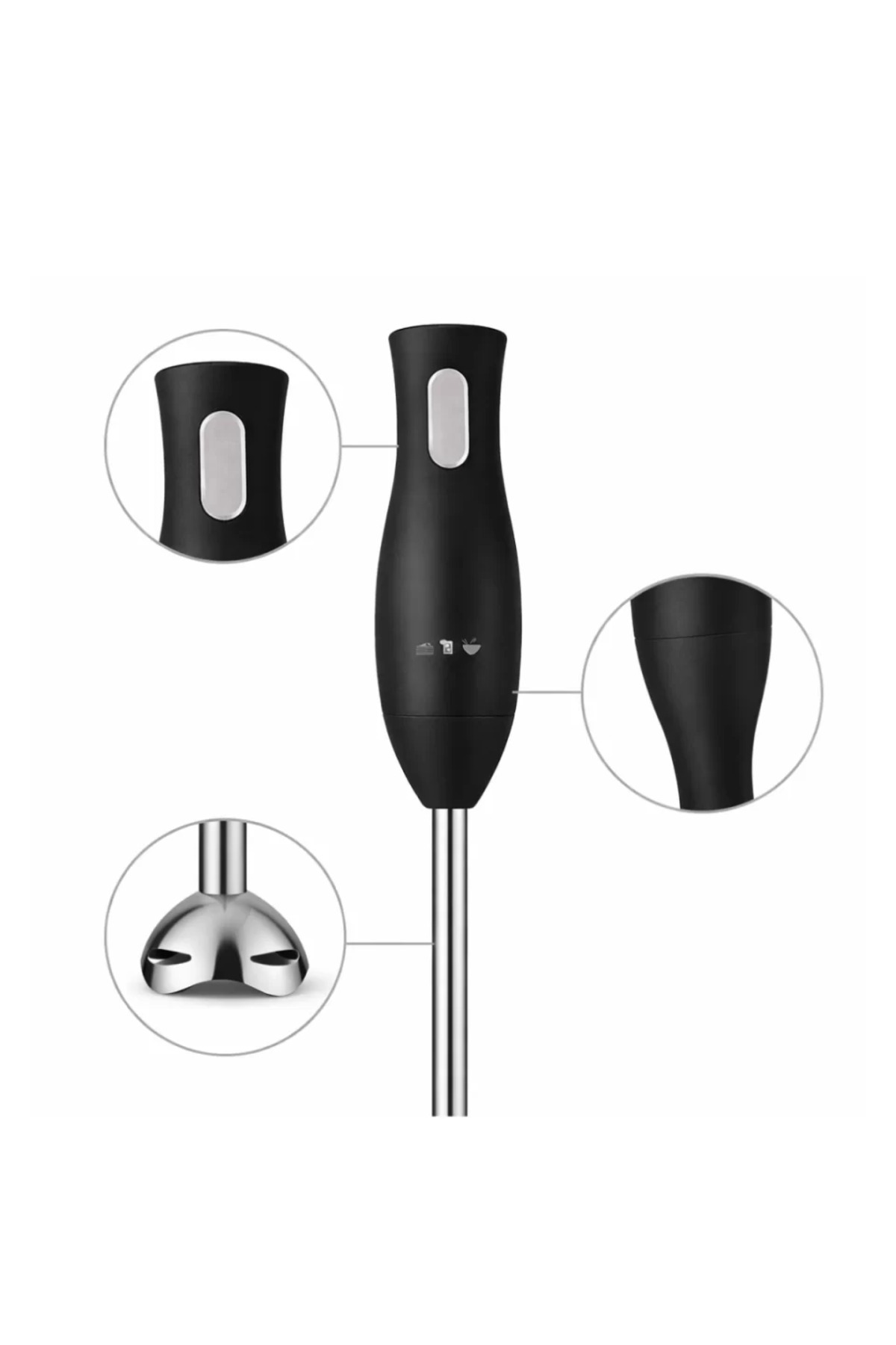 toyigoo Mutfak El Blenderı Paslanmaz Çelik Uçlu Ergonomik Tasarım TYGOO-RSHB3456 fotoğrafı 4 (önizleme)