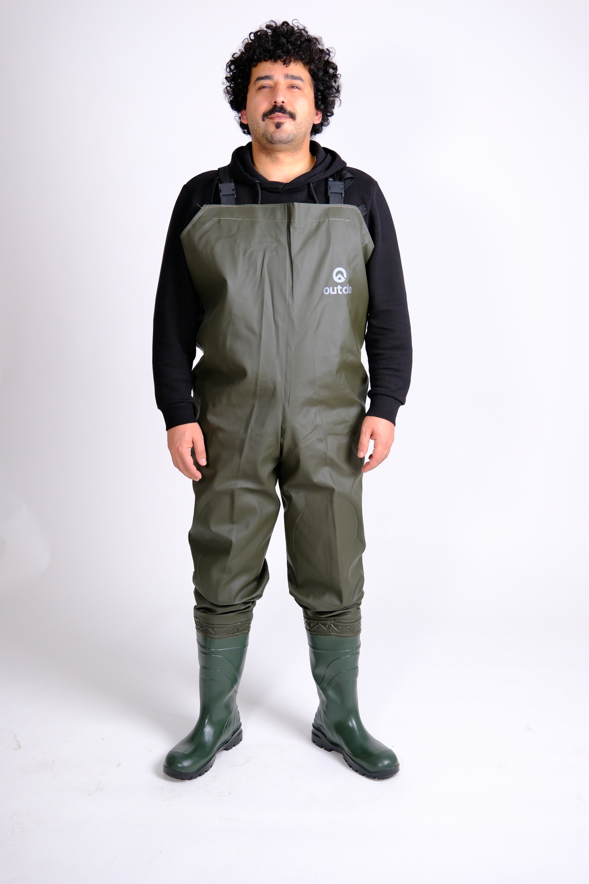 OUTDO  Göğüs Çizme Avcı Balıkçı Tulum Çizme Haki %100 Su Geçirmez Garantili