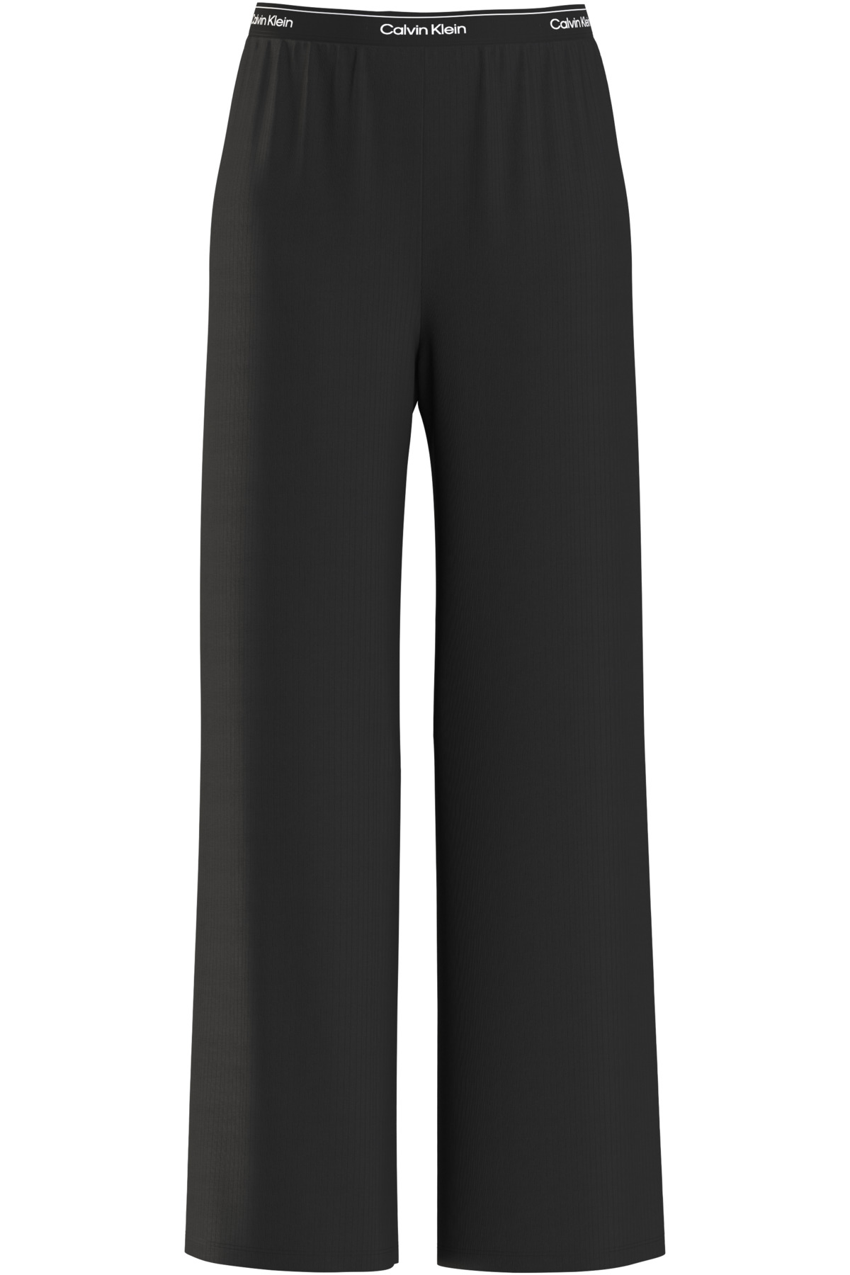 Calvin Klein  Ck Kadın Drop Needle Geniş Paçalı Siyah Pantolon