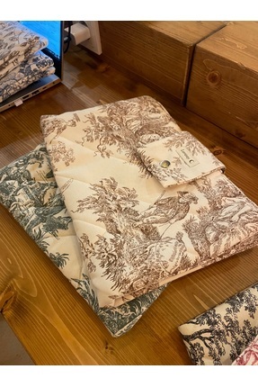 GÖKDAĞ BEDDING Vintage Kahverengi Desenli El Yapımı Tablet Kılıfı Organizer-K...
