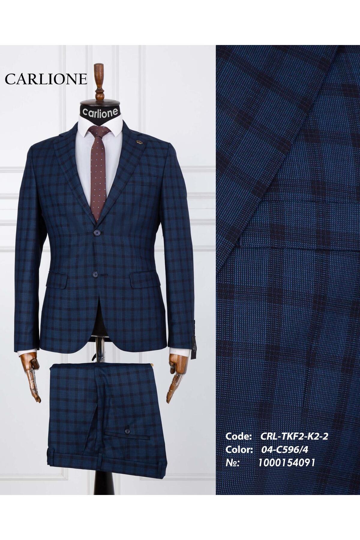 FABIO CASSEL Slim Fit Erkek Takım Elbise - Şık Modern Premium Tasarım görsel 4