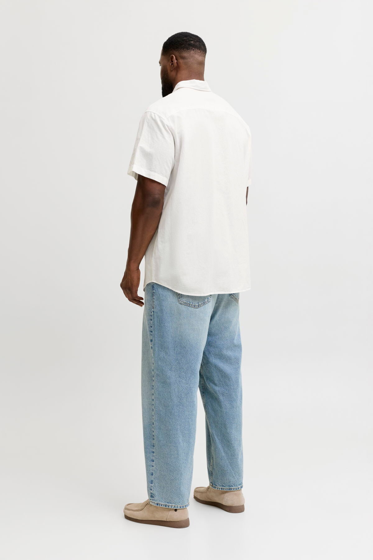 Jack & Jones Büyük Beden Kisa Kollu Gömlek - Breeze görsel 3