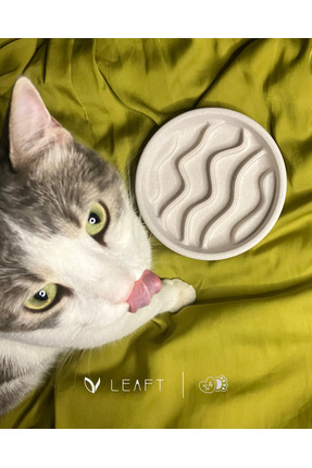 Leaft Design WAVE Yavaş Yeme Mama Kabı - Veteriner Onaylı Özel Tasarım - Kedi...