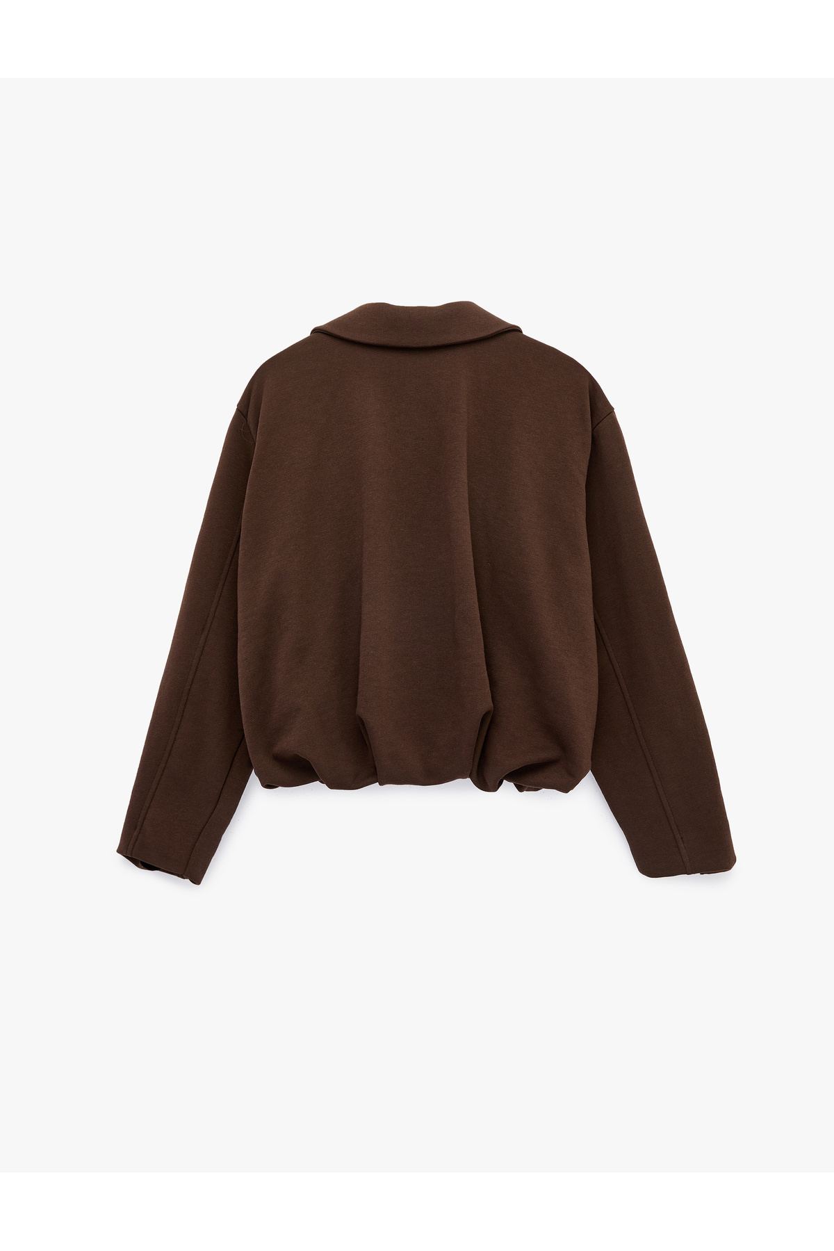 Koton  Rahat Kalıp Uzun Kollu Polo Yaka Fermuarlı Sweatshirt - Görsel 3