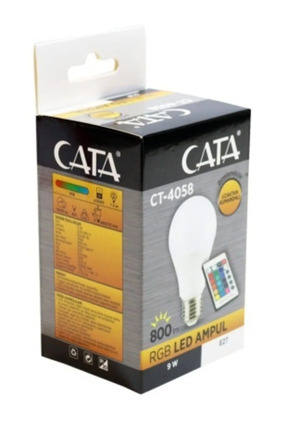 Cata CT-4058 RGB KUMANDALI AMPUL BEYAZ IŞIK 6400K 9W