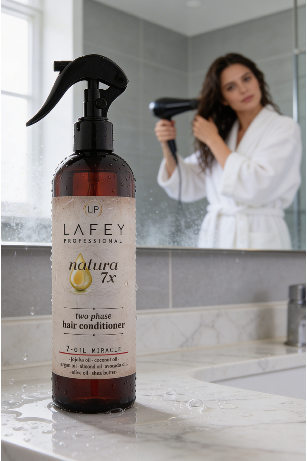 NATURA 7X Besleyici & Onarıcı Etkili Saç Fön Suyu 400 ml — LFYNAT030627 — تصویر 3 از 3
