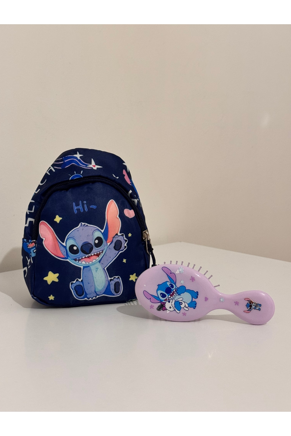 winingo 2Y Shop Kız çocuk Stıtch Çanta ve Tarak Seti Hediyelik Doğum Günü Bayramlık fotoğrafı 3 (önizleme)