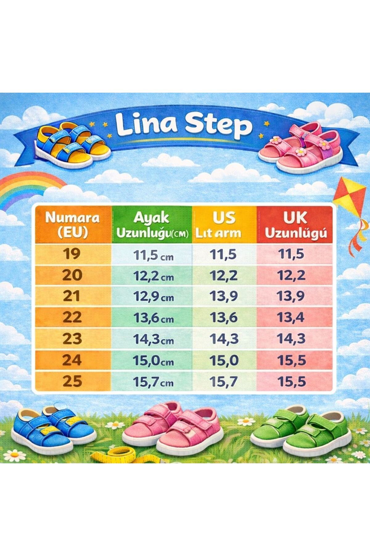 lina step Hakiki Deri Ortopedik Cırtlı Kız Çocuk Bebek Spor Ayakkabı fotoğrafı 7 (önizleme)