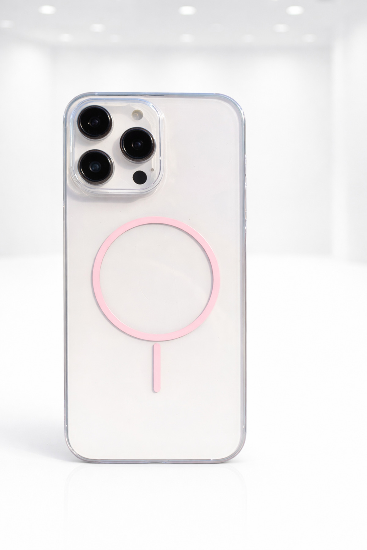 Slim Design No Yellow Color MegSafe Transparent Phone Case for İPHONE 15 PRO ONLY