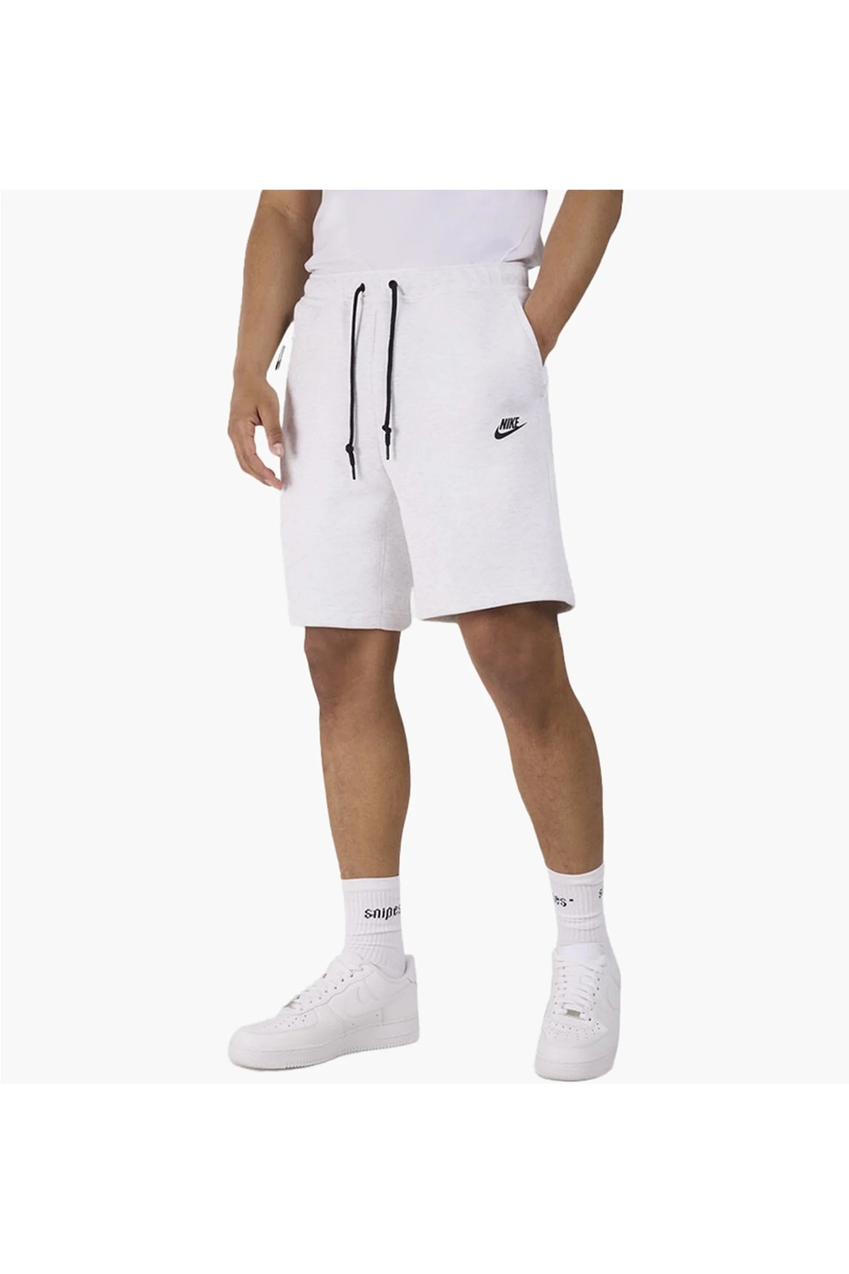 شلوارک مردانه TECH FLEEECE خاکستری روشن - فروشگاه ورزشی نایکی شورت ورزشی Nike