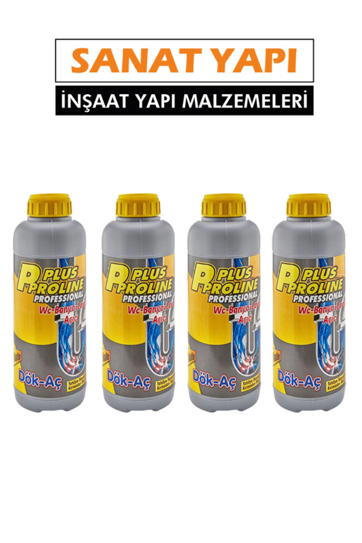 PLUS PROLİNE Dök Aç Lavabo Açıcı 2000 gr 4 Adet - Fiyatı, Yorumları