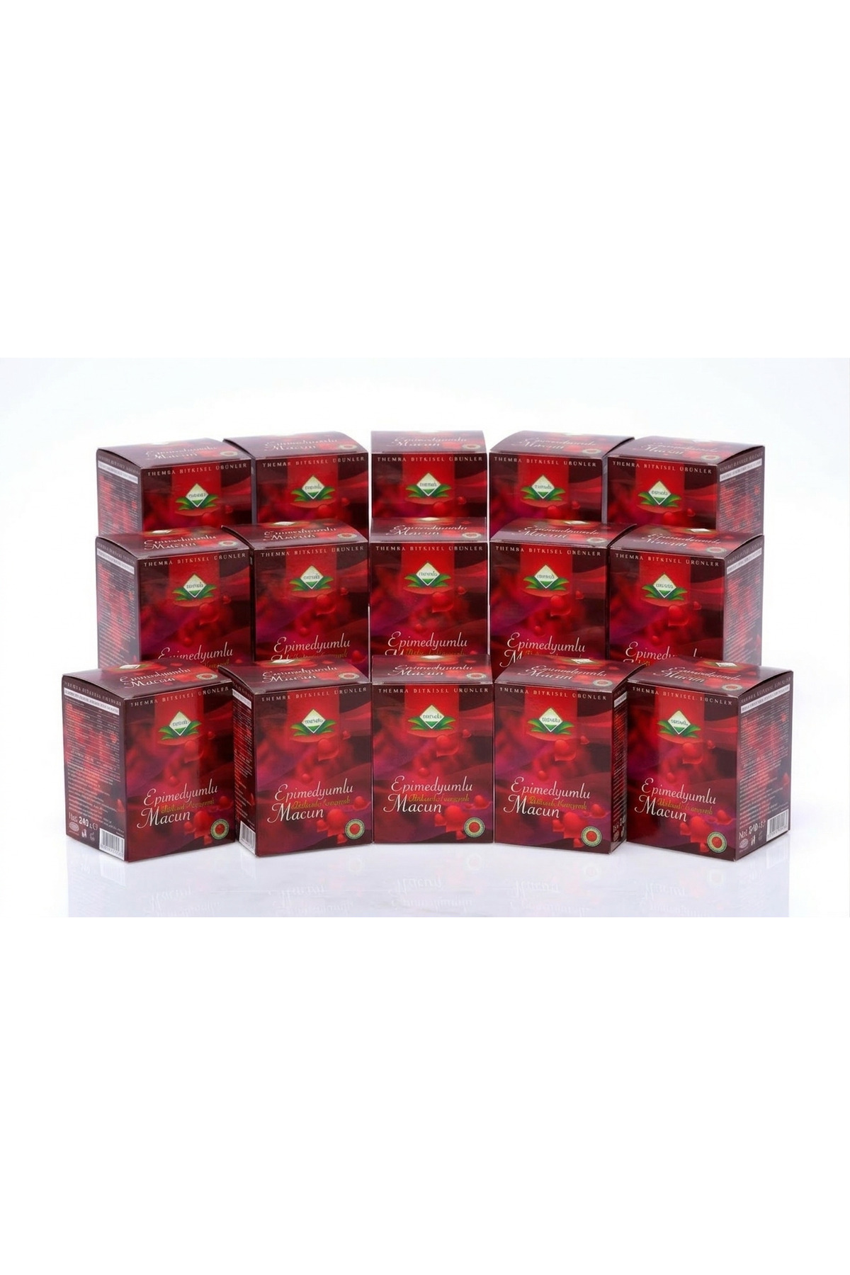 Themra Bal Ginsengli Bitkisel Karışımlı Mesir Epimedyümlü1 Kuvvet Güç Macun 15 Kutu 240 Gr — 87656777