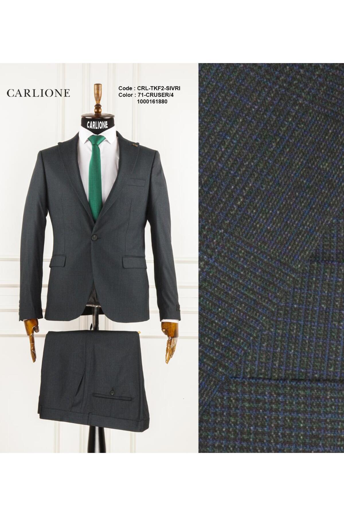 FABIO CASSEL Slim Fit Erkek Takım Elbise - Şık Modern Premium Tasarım görsel 3