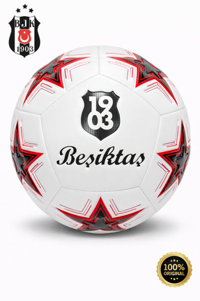 İMVULA Orjinal Beşiktaş Futbol Topu Lisanslı Yıldızlı Model