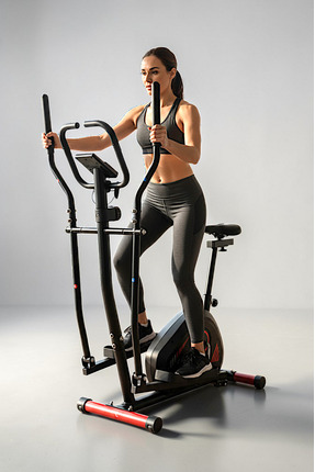 Voit V-FIT By Voit 2'si 1 Arada Nabız Ölçer Eliptik ve Kondisyon Bisikleti, 1...