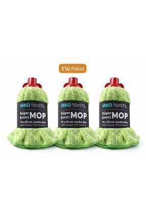 MKO PREMİUM MİROFİBER MOP BAŞLIĞI 3'LÜ PAKET