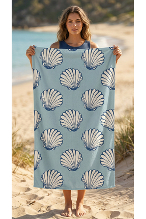 PANCHY CANKY Desenli Plaj Havlusu 75x150 cm Yumuşak Pamuklu Büyük Boy Deniz H...