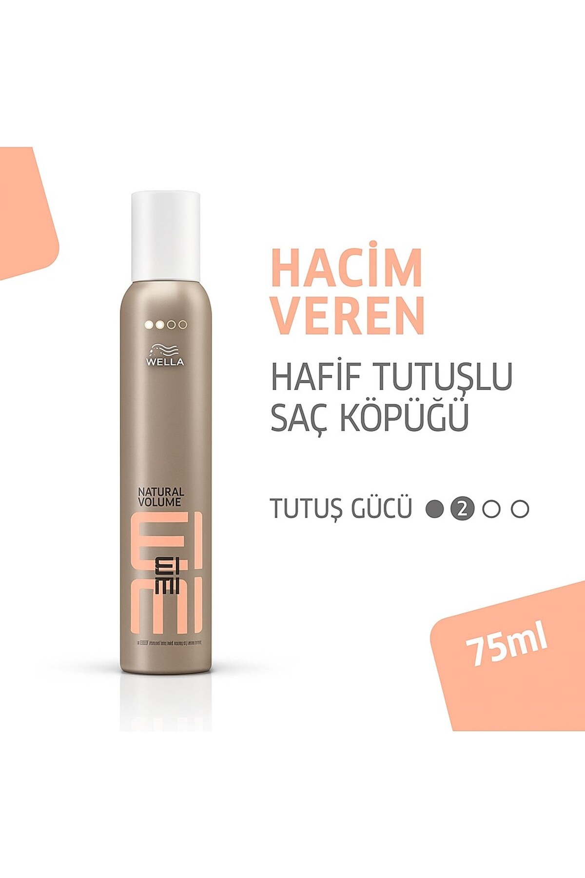 Eimi Natural Volume Hafif Tutuşlu Saç Köpüğü 75ml X 2 ADET — 8005610563848-1 — تصویر 2 از 5