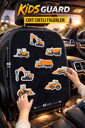 GM-DESIGN Kids Guard Araba Koltuk Arkası Çocuk Eğlence ve Seyahat Aktivite Seti