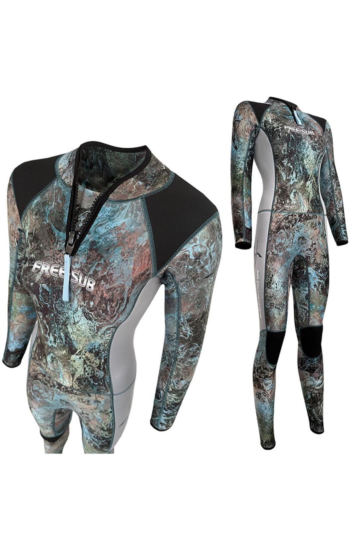 Free-Sub 3mm Dreams Garden Kadın Wetsuit Sörf, Yüzme ve Dalış