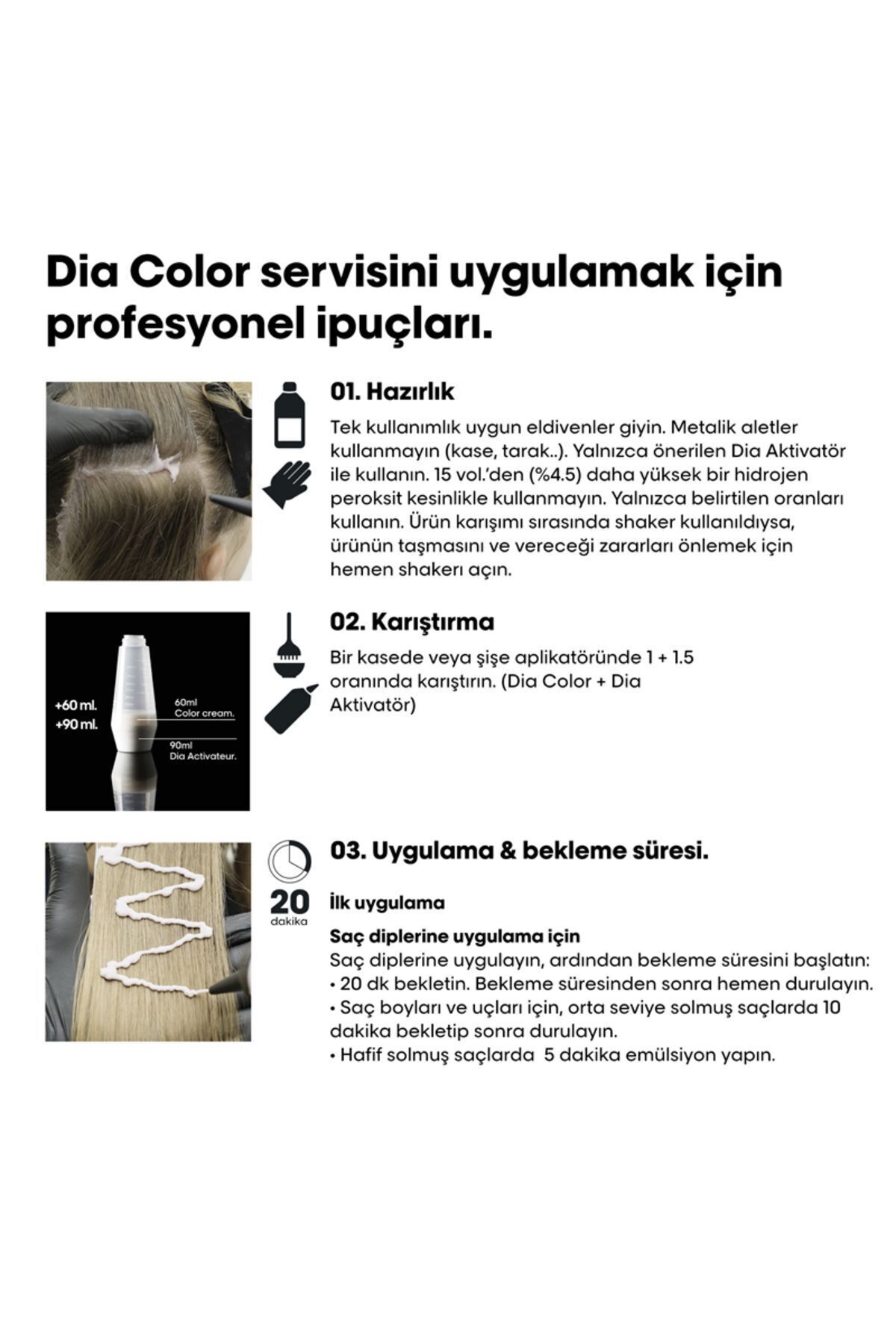 Dia Light Amonyaksız Parlak Saç Boyası 60ml 5.11 - Açık Kestane Yoğun Küllü — قهوه‌ای Dİ322144 — تصویر 3 از 4