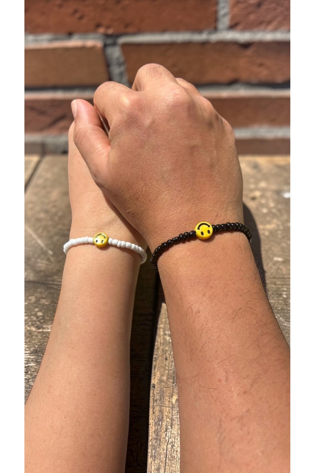 Amabel Jewelerys Motive Yin Yang 2'li Bileklik (Gülenyüz)
