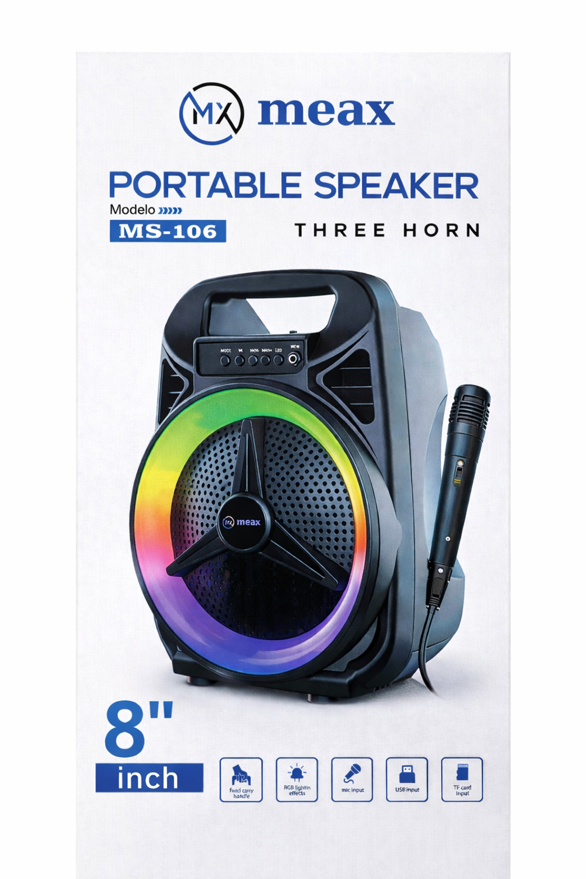 ポータブルプレーヤー Crystal-clear Wireless Speaker meax Taşınabilir 8