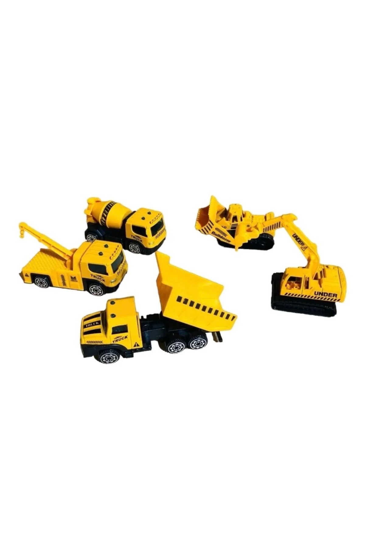 RAMO'S STORE Oyuncak iş makinaları seti kepçe,bulldozer ,araç çekici,beton mikseri(METAL) fotoğrafı 2 (önizleme)