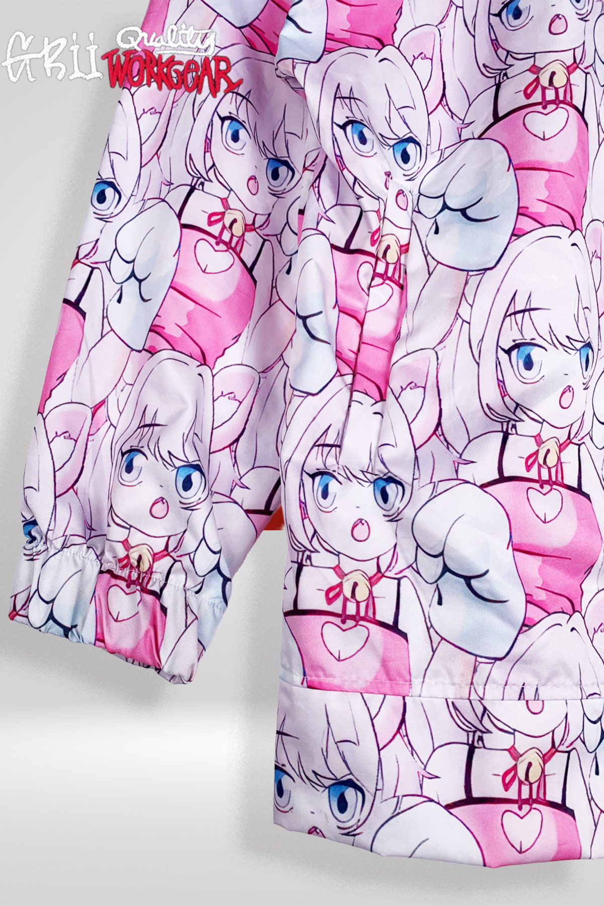 KOTOLOG Kadın Anime Desenli Oversize Kapüşonlu Ceket görsel 5