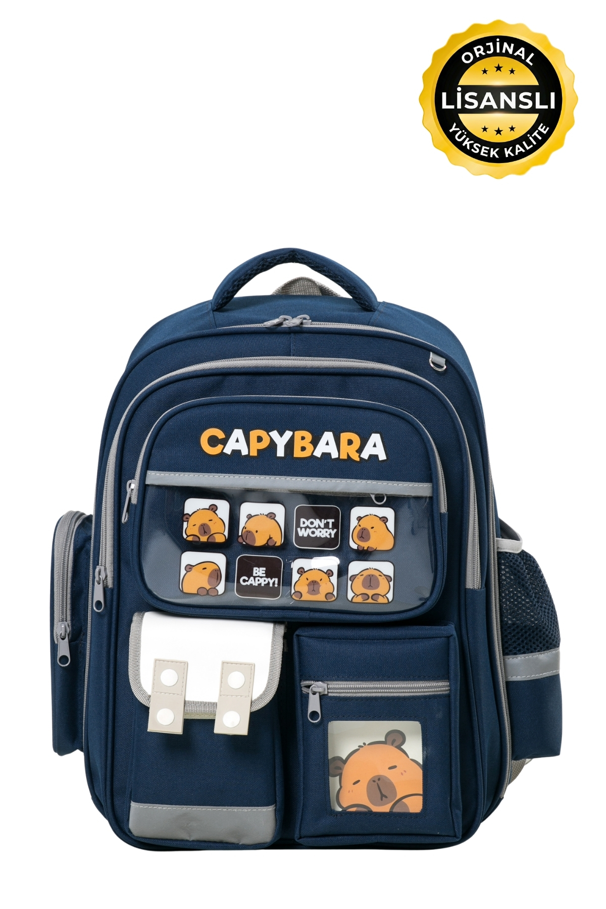 capybara Orijinal Lisanslı Okul Çantası – Fonksiyonel, Su geçirmez