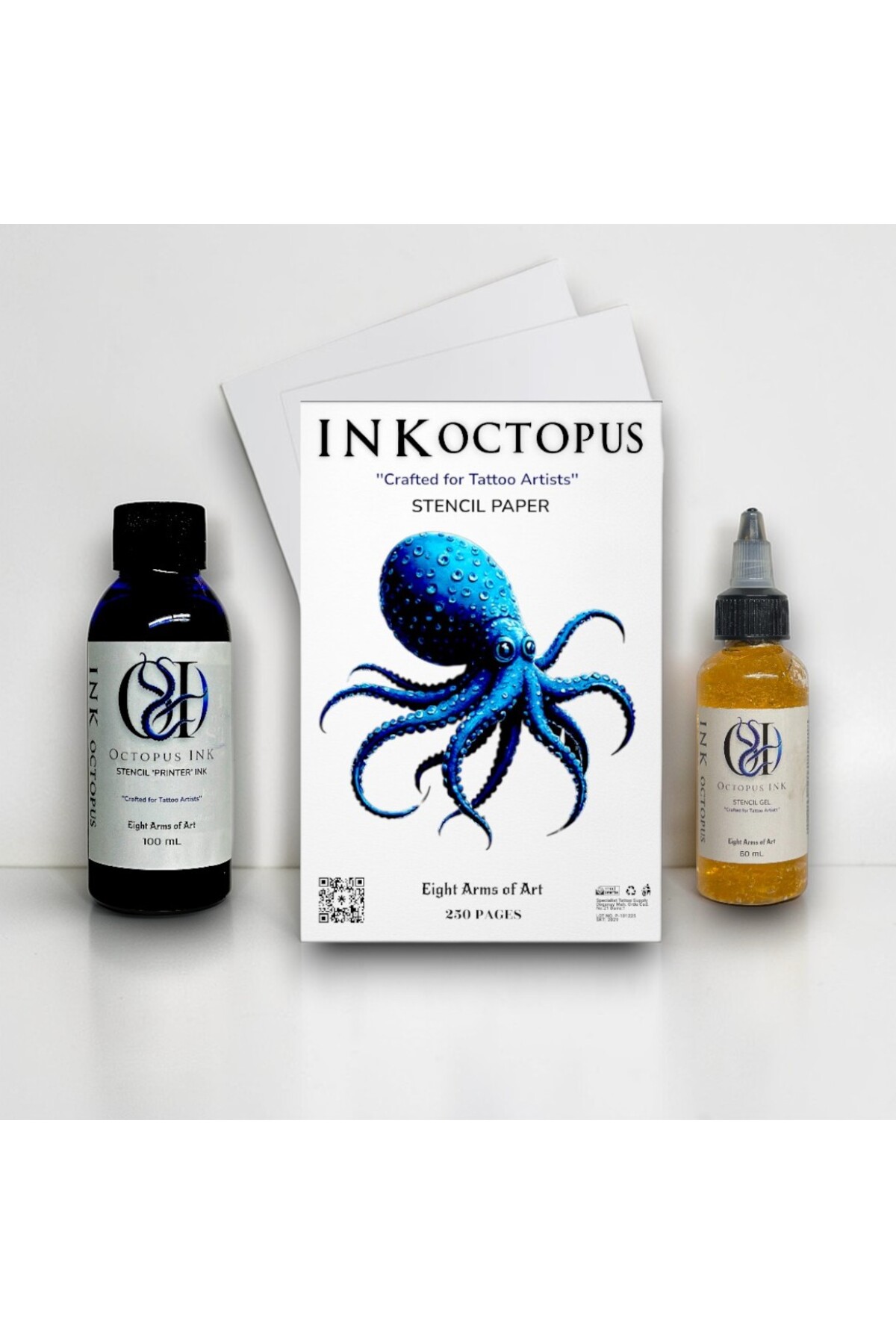 Octopus INK Profesyonel Dövme Transfer Seti - 150ml Mürekkep +
