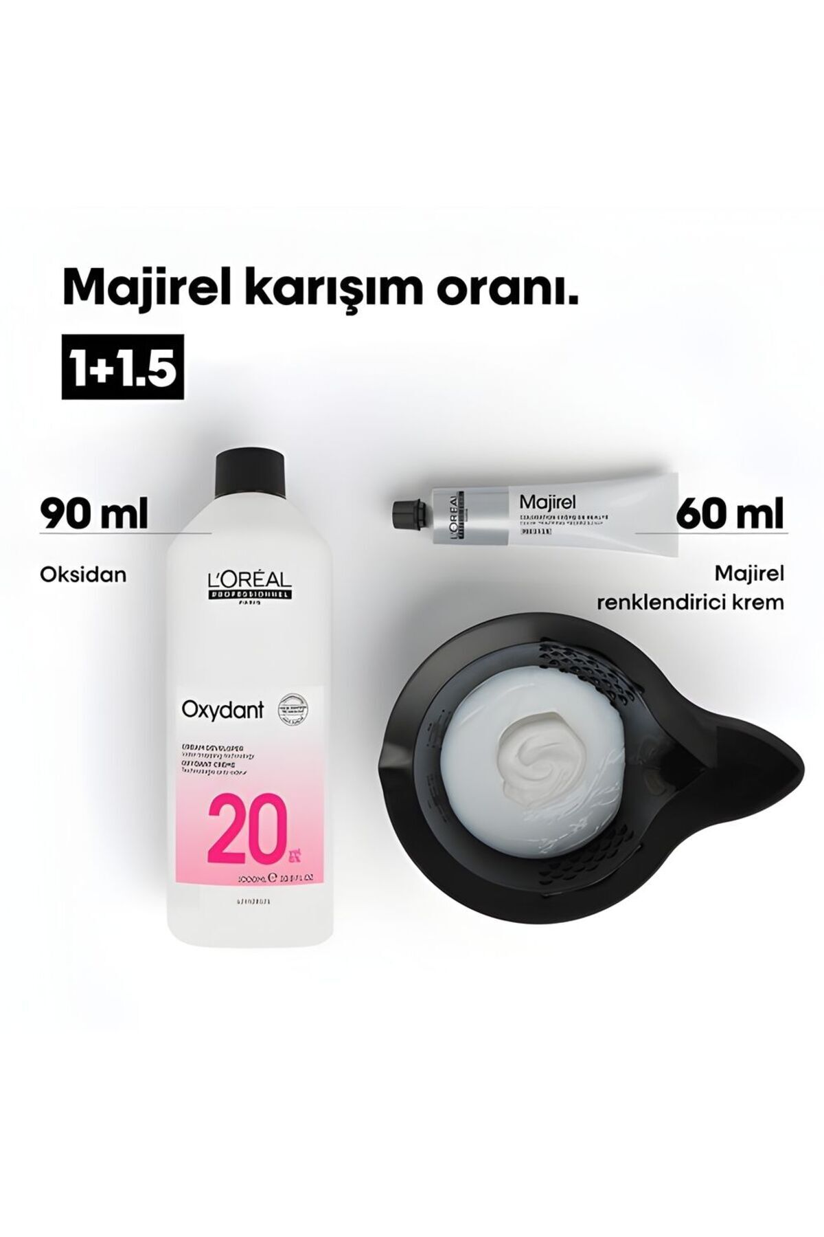 Majirel Cool Cover 6.1 Dark Aburn Ashy 60ml — قهوه‌ای LP279899 — تصویر 4 از 5