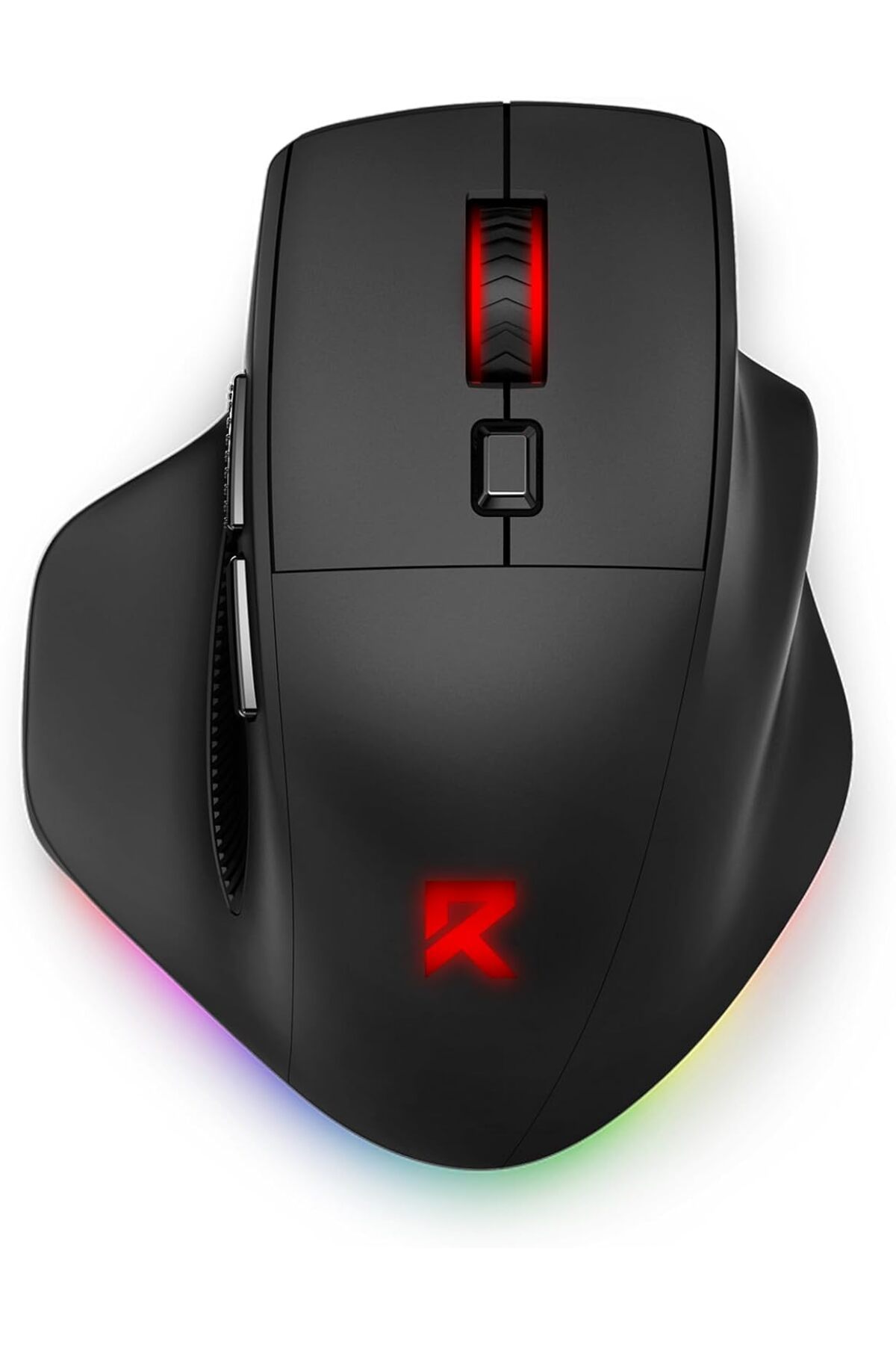 Large Wireless Gaming Tri-modes 2.4g/bluetooth/kablolu Rechargeable Ergo Rgb Mouse, 2 Ya