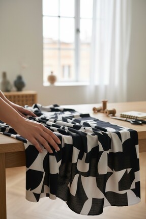 Akbaşlar %100 Viskon Yumuşak Dokulu Dokuma Kumaş | 1 Metre | En: 150cm