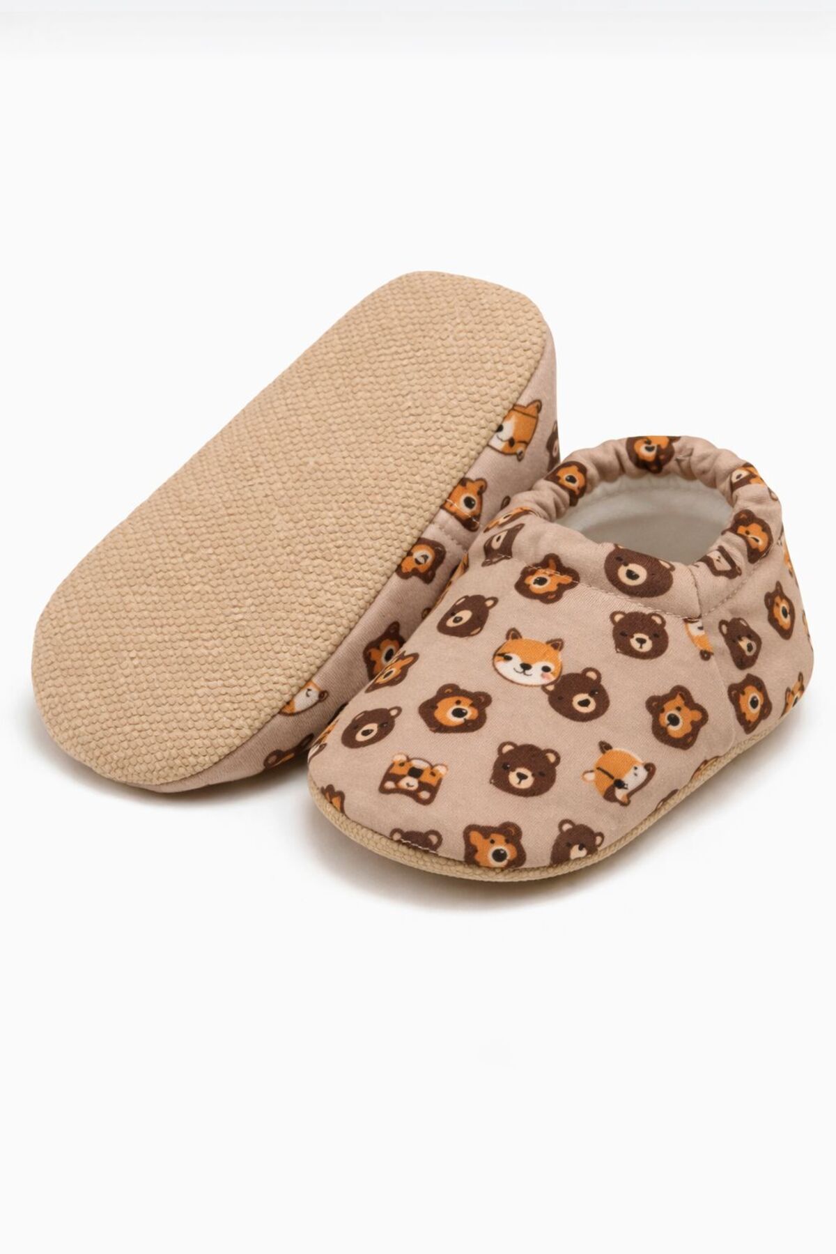 Pico Baby Kaydırmaz Tabanlı / Desenli Pamuklu Yazlık Bebek Patiği / Kreş Ayakkabısı /Esnek ve Yumuşak fotoğrafı 2 (önizleme)