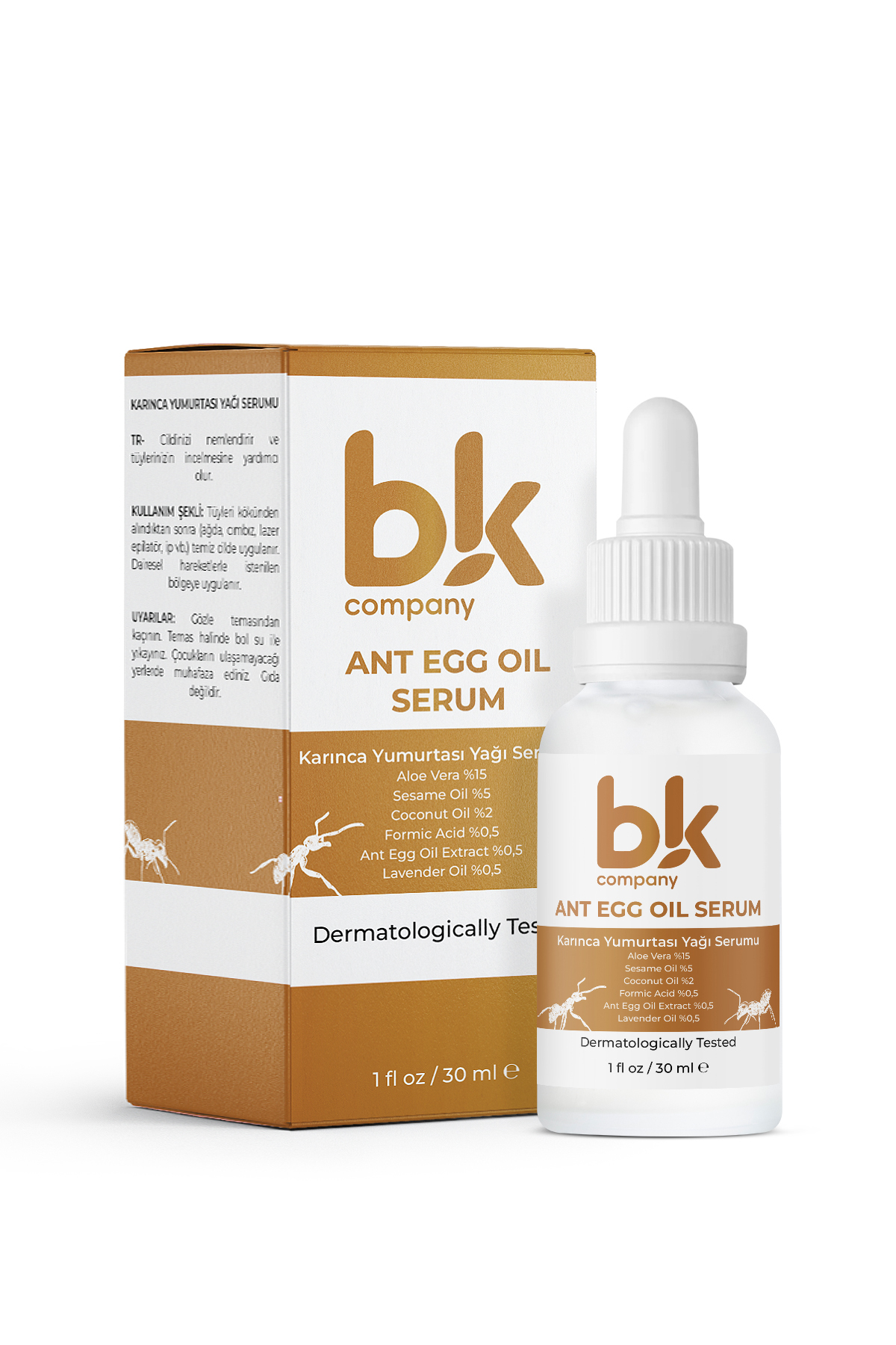 2'li Tüy Bakım Seti - Karınca Yumurtası Yağı Serum - Tüy ve Nemlendirici Süt — BkTüyİncelticiDökücüBakımSet — تصویر 3 از 7