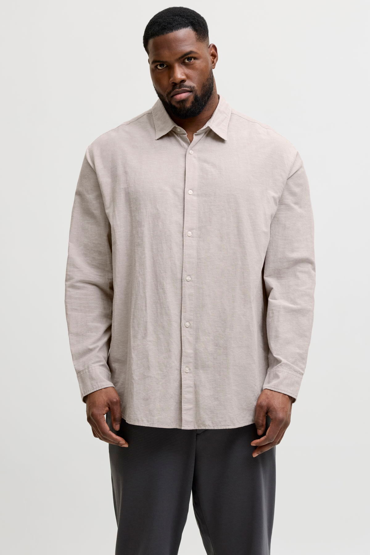 Jack & Jones Büyük Beden Uzun Kollu Gömlek - Breeze