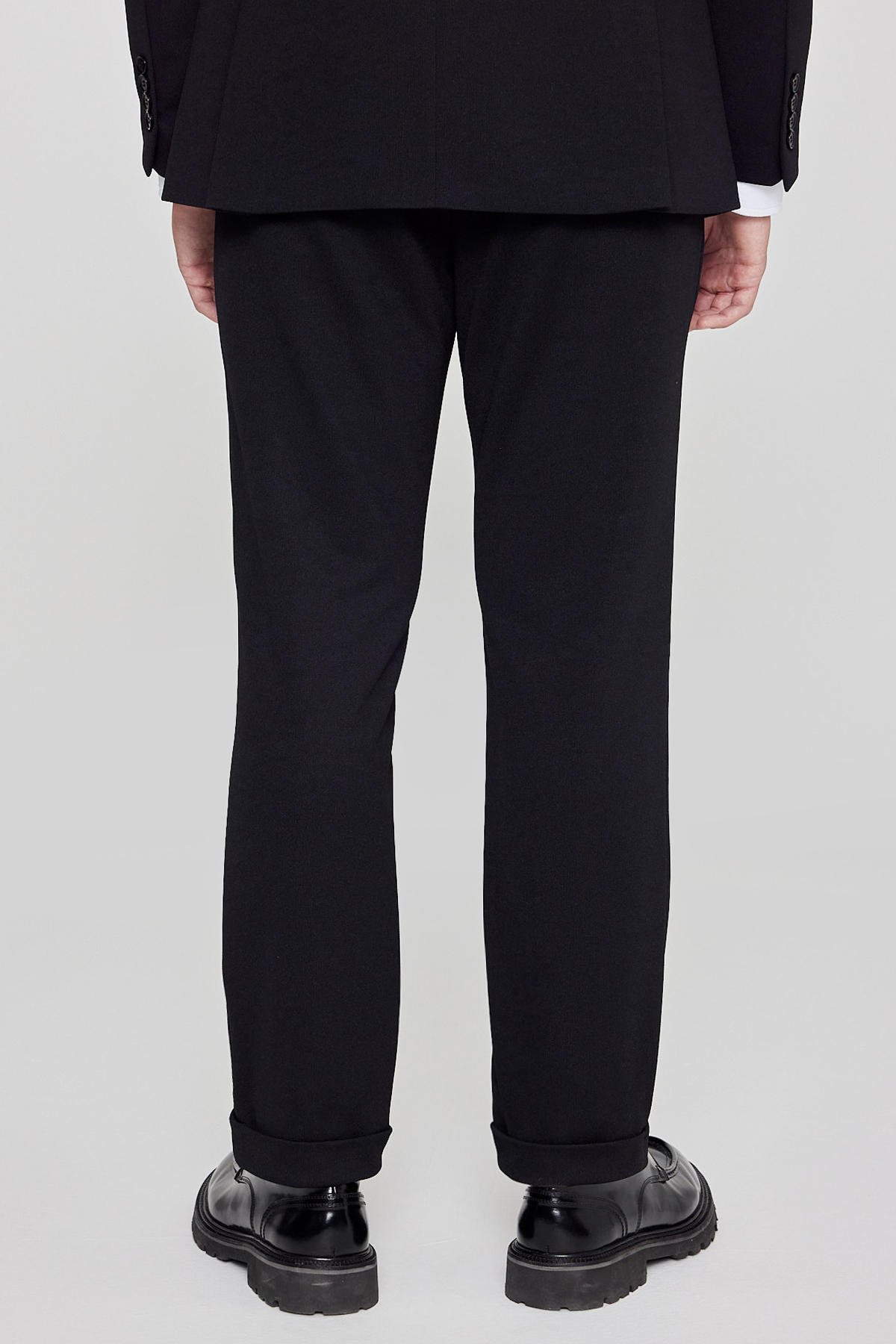 AC&Co / Altınyıldız Classics  Erkek Siyah Slim Fit Dar Kesim Mono Yaka Beli Bağlamalı Kapak Cepli Esnek Takım Elbise - Görsel 8