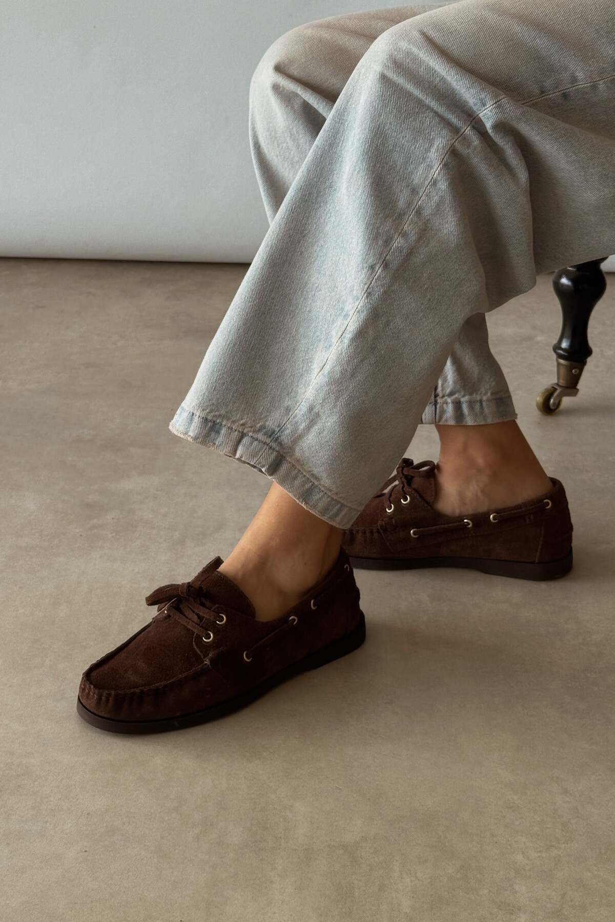 nope21shoess Marlow Kahverengi Hakiki Deri Loafer görsel 5
