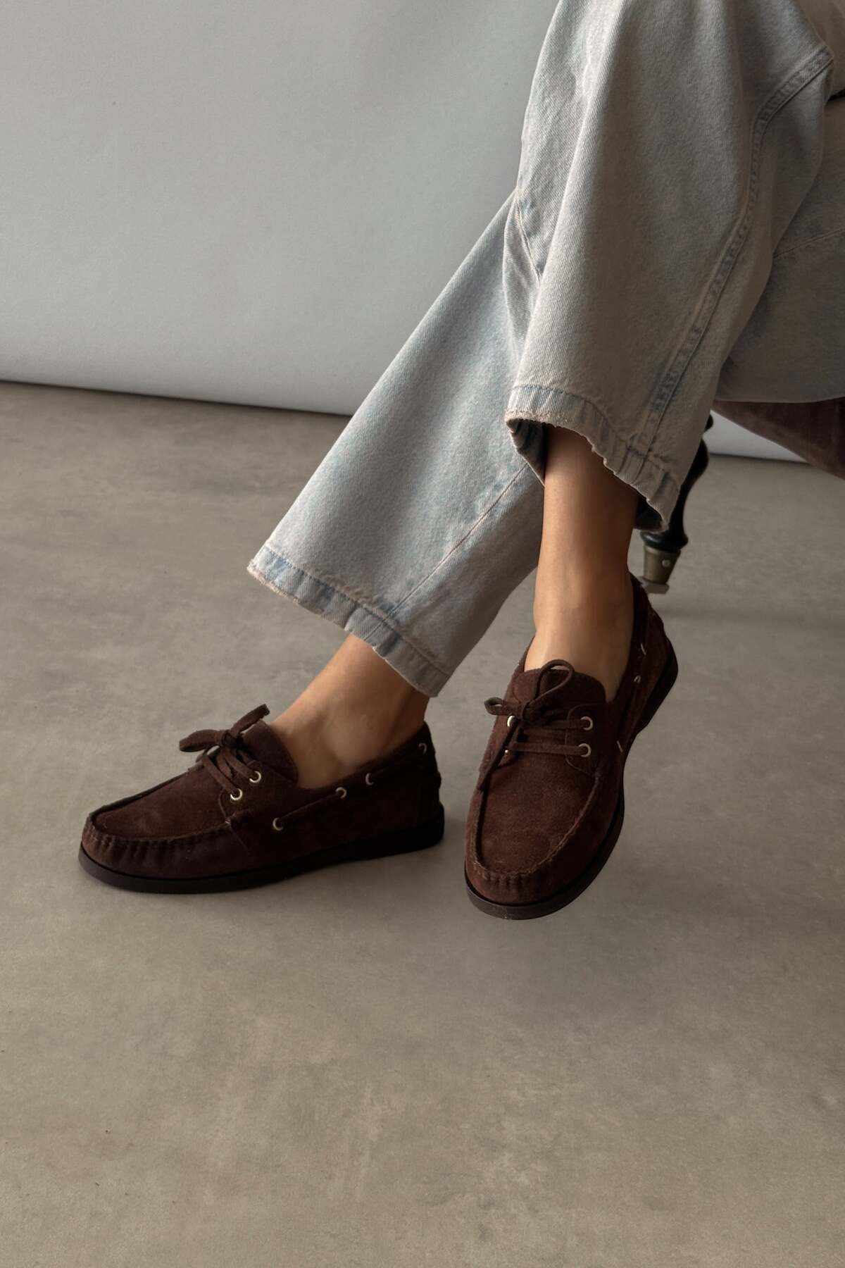 nope21shoess Marlow Kahverengi Hakiki Deri Loafer