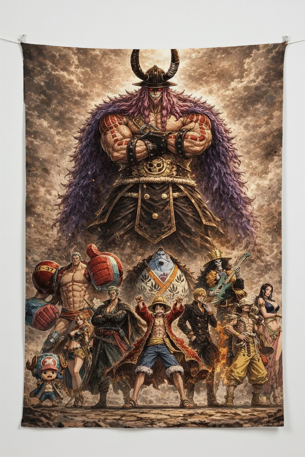 One Piece Themed Wallcovering โ Large Tapestry Tapestry Tapestry, Game Anime Film Room Decor