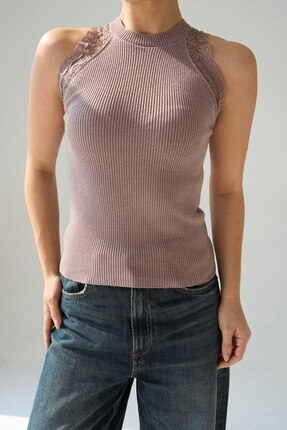 Qu Style Dantel Detaylı Triko Atlet