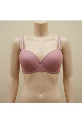 Hirazenmoda Kadın Büyük Beden D Kap Balenli Dantelli Toparlayıcı Boş Sütyen