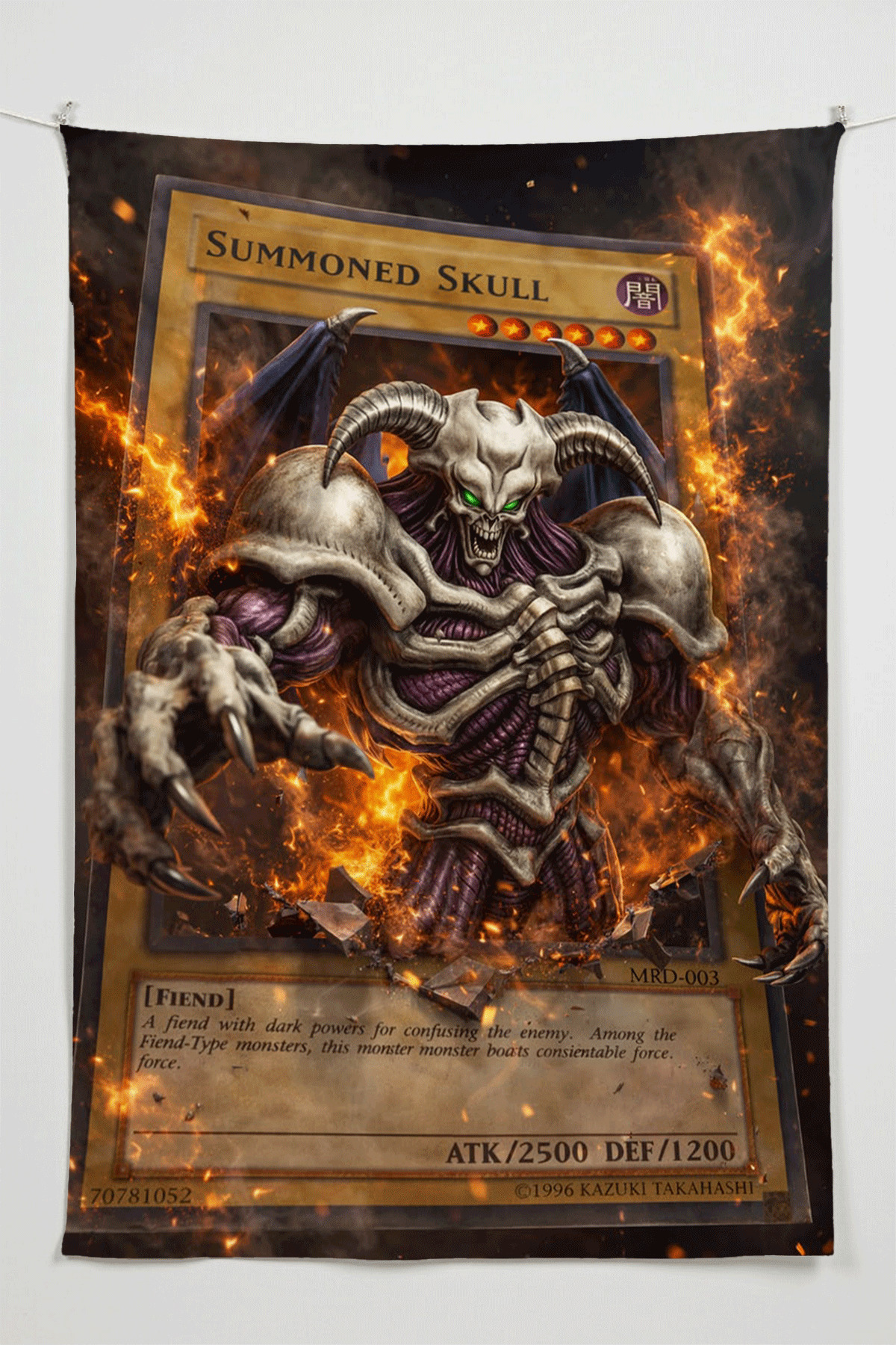 Yu-Gi-Oh Summoned Skull Wallcovering Oversized Tapestry Tapestry Tapestry, Game Anime Movie Room Decor