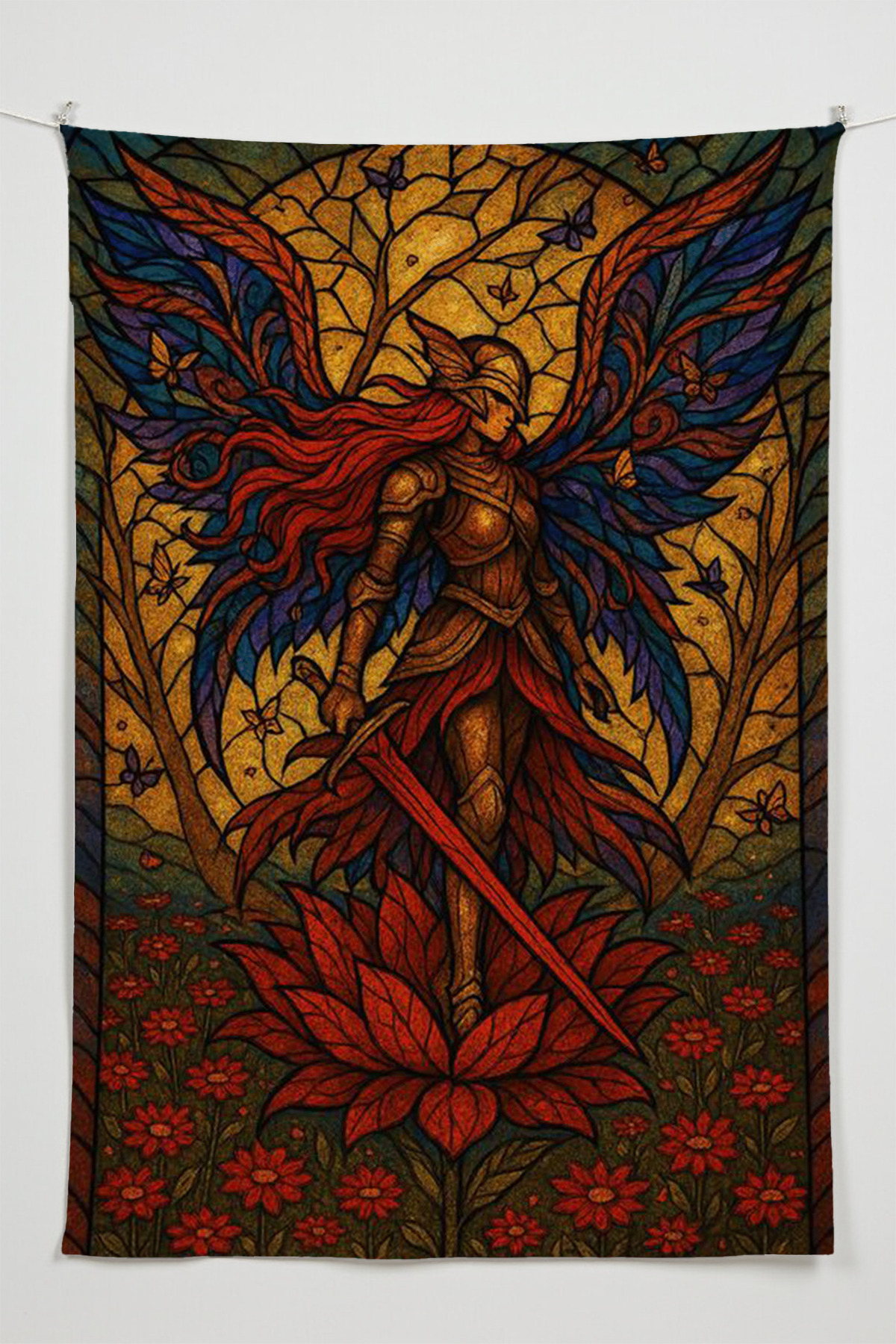 Elden Ring Malenia Aesthetic Wall Covering β Anime Room Decor Tapestry Oversized Wall Decor