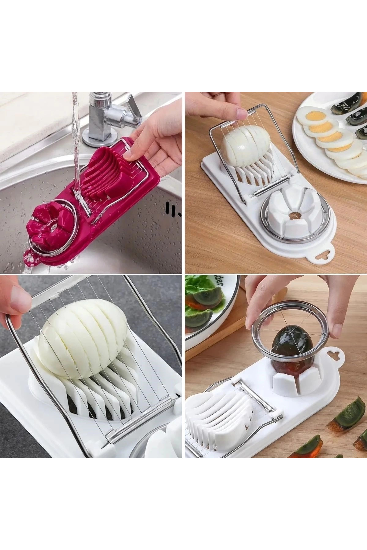 Alvo Store BUĞZ ÇOK FONKSİYONLU EŞİT YUMURTA ,MEYVE DİLİMLEYİCİ KESİCİ APARAT ( BUĞZ ) fotoğrafı 3 (önizleme)