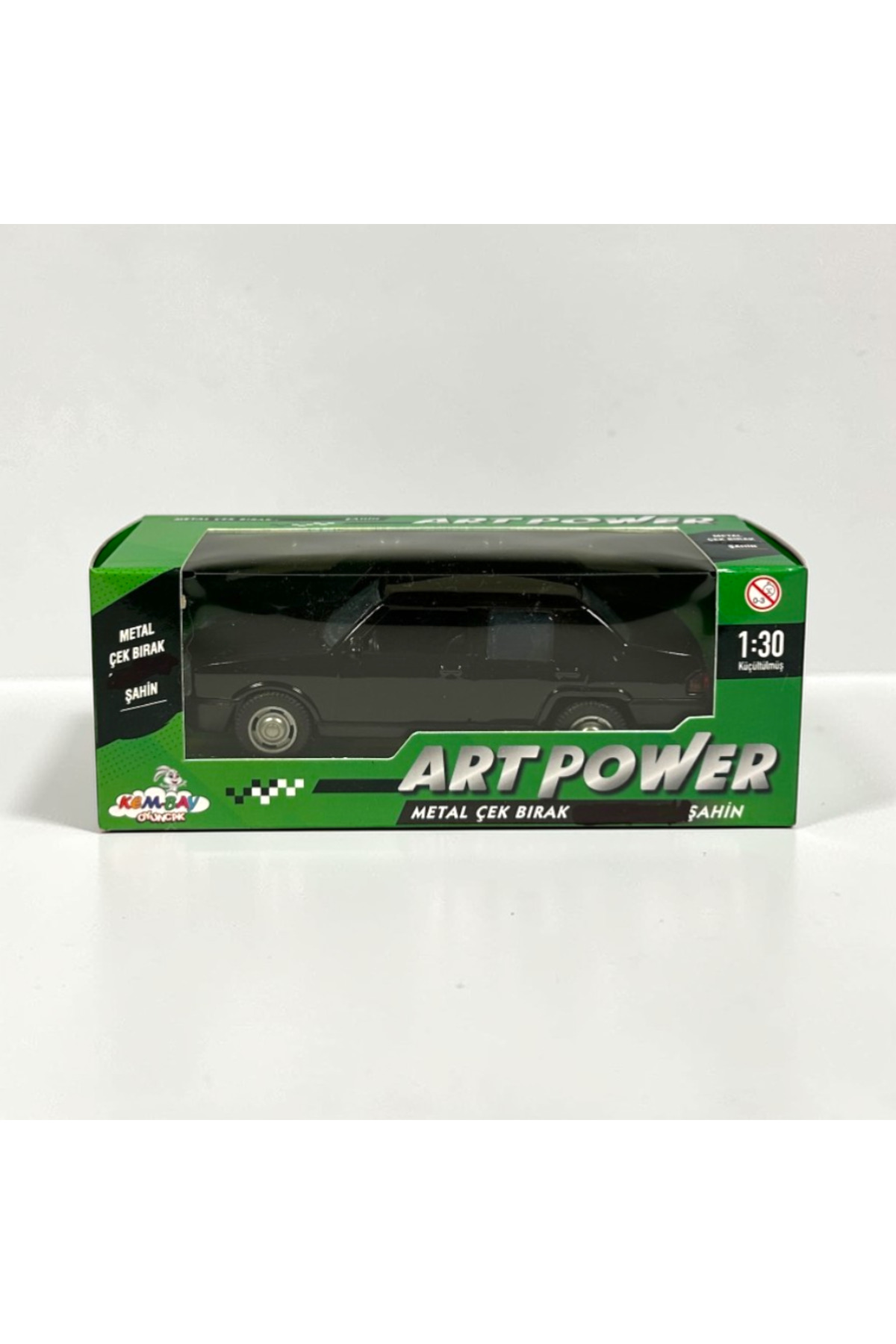 Zey-Al Tofaş Şahin Metal Çek Bırak Araba - 1:30 Ölçek Siyah Model Araç fotoğrafı 5 (önizleme)