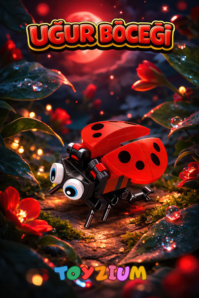 Shem Uğur Böceği Omurgasız Hayvanlar Yapı Blok Oyuncak (32 Parça) - Mini Böce...