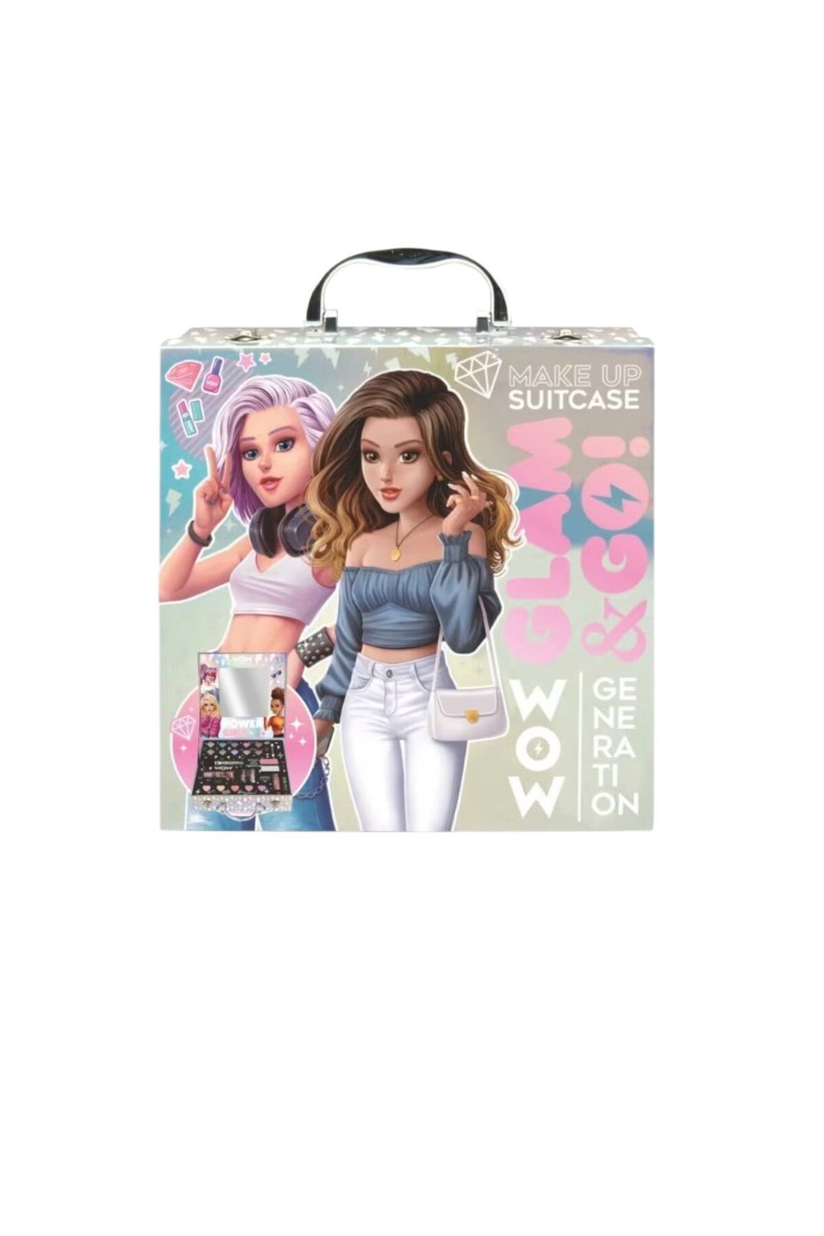 PopŞeker WOW Generation Glam & Go! Işıltılı Makyaj Çantası Seti